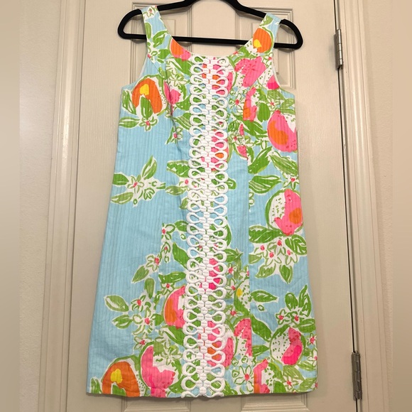 Lilly Pulitzer Dresses & Skirts - ♦️ Lilly Pulitzer Sleeveless Summer Fruit Dress Size 2 Blue and Pink
